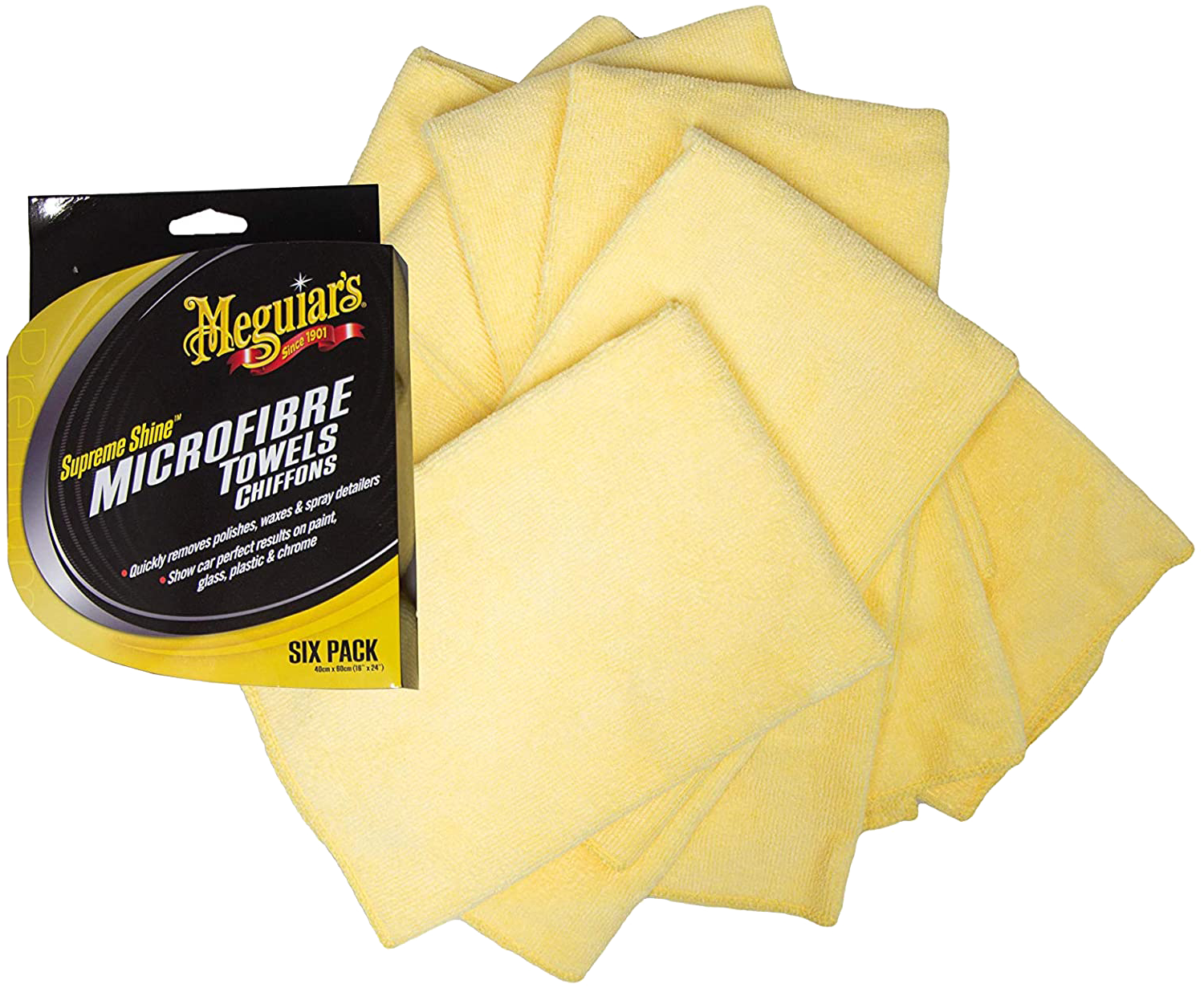 SUPREME SHINE MICROFIBER TOWEL (6 UDS.)